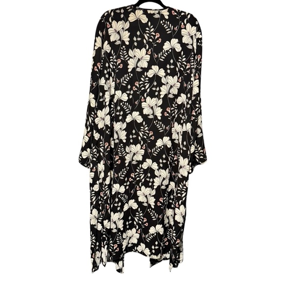 Wrangler Retro Floral Print Longline Lightweight Open Front Kimono XXL - Picture 6 of 10